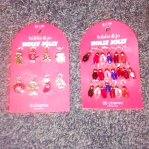 🎄 hildie & jo Holly Jolly Christmas Charms Jewelry Bracelet Necklace Earrings